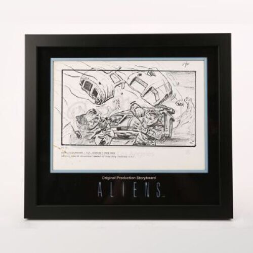 Lot # 7 - ALIENS - Original Production Storyboard - Drop Ship Explodes