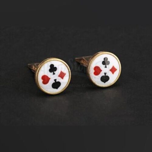Lot # 18 - BATMAN - Joker (Jack Nicholson) Pair of Cufflinks