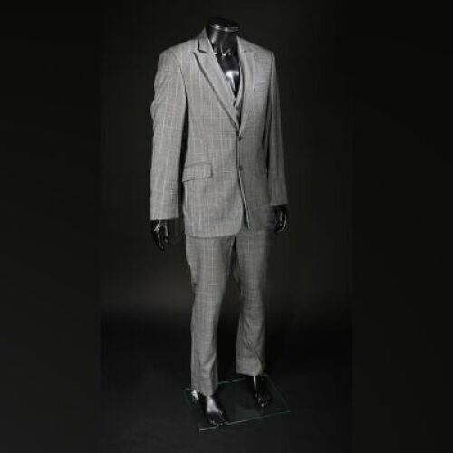 Lot # 57 - DRACULA (TV SERIES 2013) - Alexander Grayson (Jonathan Rhys Meyers) Grey Checked Stunt Suit