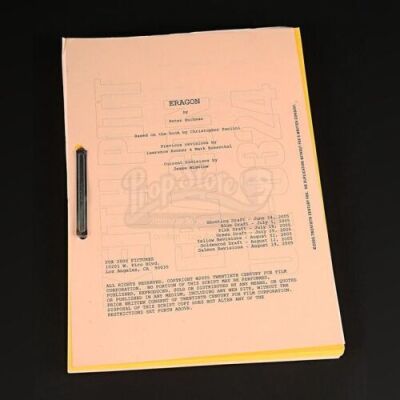 Lot # 71 - ERAGON - Production-Used Script