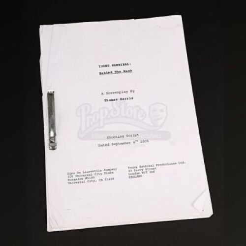 Lot # 95 - HANNIBAL RISING - Shooting Script