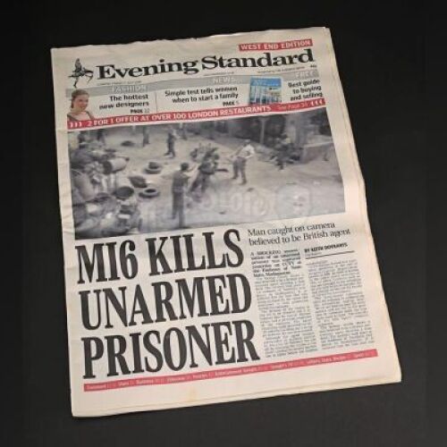 Lot # 106 - JAMES BOND: CASINO ROYALE (2006) - Evening Standard Newspaper