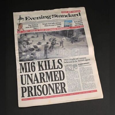 Lot # 106 - JAMES BOND: CASINO ROYALE (2006) - Evening Standard Newspaper