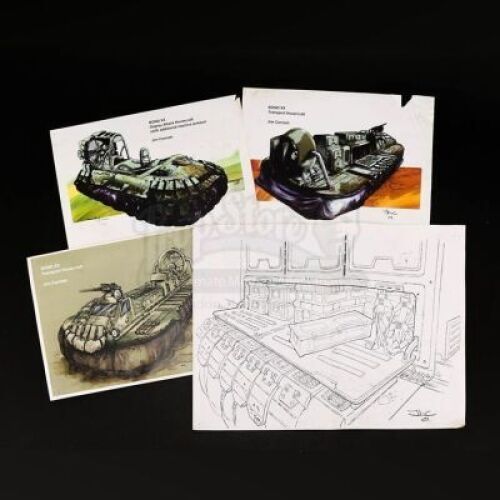 Lot # 107 - JAMES BOND: DIE ANOTHER DAY - Hovercraft Artwork