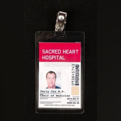 Lot # 161 - SCRUBS - Dr. Perry Cox's (John C. McGinley) Sacred Heart Hospital ID Card