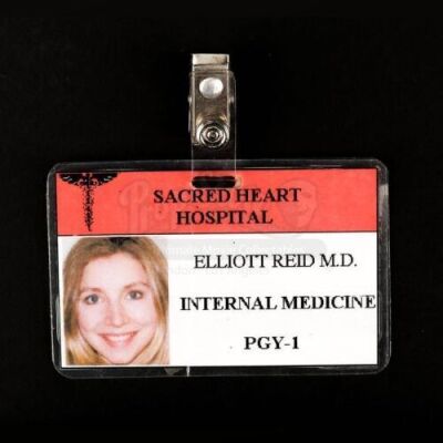 Lot # 162 - SCRUBS - Dr. Elliot Reid's (Sarah Chalke) Sacred Heart Hospital ID Card