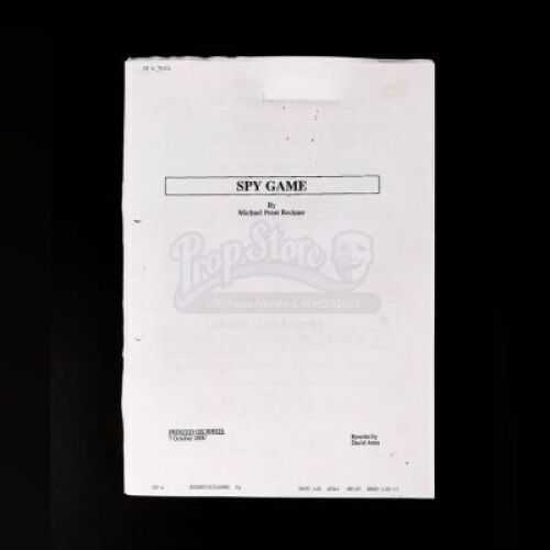 Lot # 169 - SPY GAME - Production-Used Script