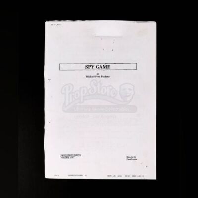 Lot # 169 - SPY GAME - Production-Used Script