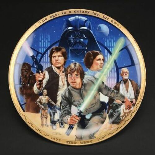 Lot # 171 - STAR WARS - EP IV - A NEW HOPE - 10th Anniversary Commemorative Plate