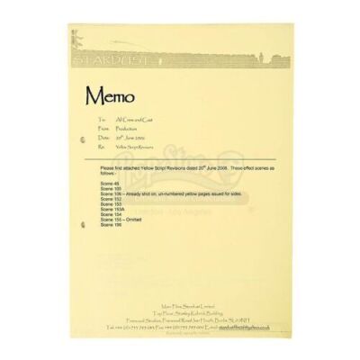 Lot # 175 - STARDUST - Yellow Script Revisions