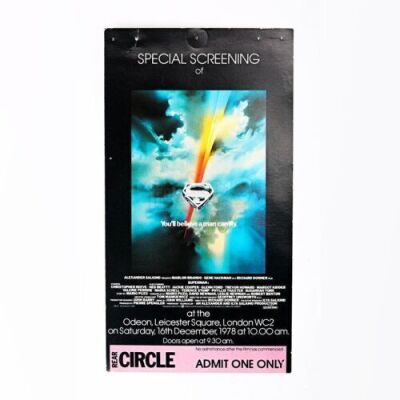 Lot # 181 - SUPERMAN - Crew Screening Ticket
