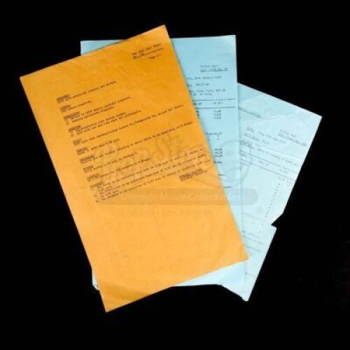 Lot # 182 - SUPERMAN - Set of Three Call Sheets