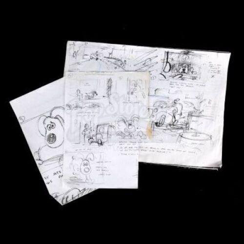 Lot # 192 - WALLACE & GROMIT: THE CURSE OF THE WERERABBIT - Set of Storyboards