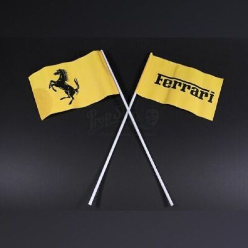 RUSH - Pair of Ferrari Paper Crowd Flags (RP023)