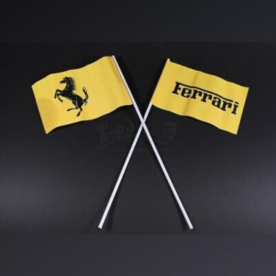RUSH - Pair of Ferrari Paper Crowd Flags (RP023)