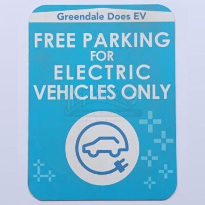 Lot # 15 - Various Episodes: Greendale EV Parking Only Sign