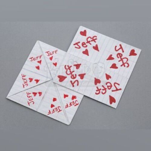 Lot # 19 - S2E01 - "Anthropology 101": Two Britta (as portrayed by Gillian Jacobs) "I Love Jeff" Fortune Tellers