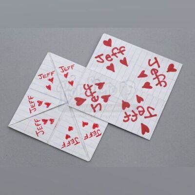 Lot # 19 - S2E01 - "Anthropology 101": Two Britta (as portrayed by Gillian Jacobs) "I Love Jeff" Fortune Tellers