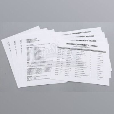 Lot # 50 - S3E18 - "Course Listing Unavailable": Five Dean Pelton (Jim Rash) Semester Course Lists & Syllabi 02