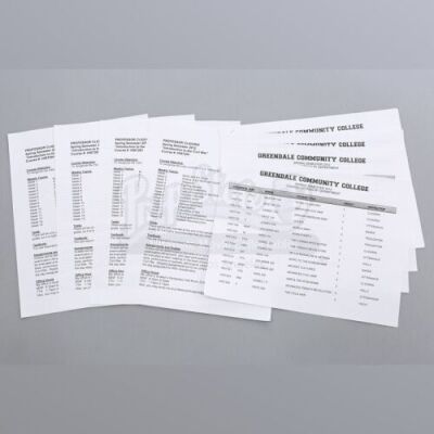 Lot # 62 - S3E18 - "Course Listing Unavailable": Five Dean Pelton (Jim Rash) Semester Course Lists & Syllabi 03