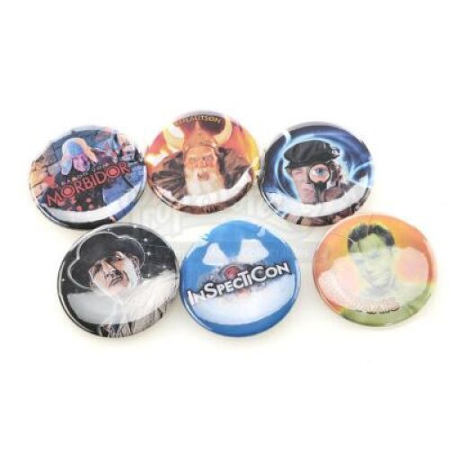 Lot # 64 - S4E03 - "Convention of Space and Time": Six Inspector Spacetime InspectiCon Buttons