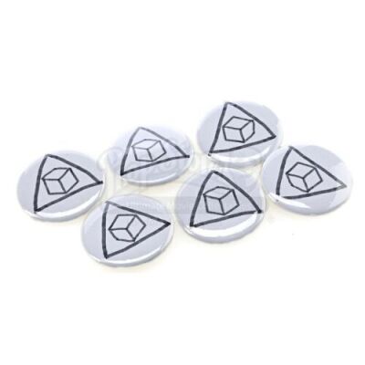 Lot # 93 - S4E07 - "Economics Of Marine Biology": Six Delta Cube Buttons