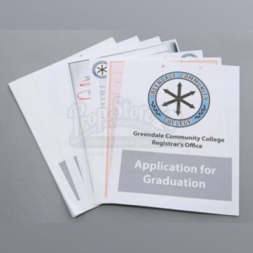 Lot # 101 - S4E11 - "Advanced Introduction To Finality": Jeff Winger's (as portrayed by Joel McHale) Application For Graduation Paperwork