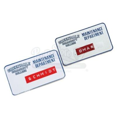 Lot # 129 - Various Episodes: Two Greendale Maintenance Department Badges
