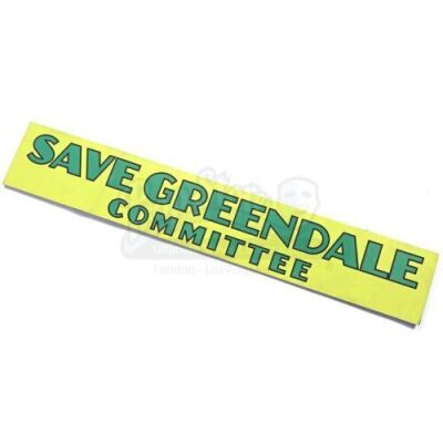 Lot # 136 - Various Episodes: Save Greendale Committee Sign