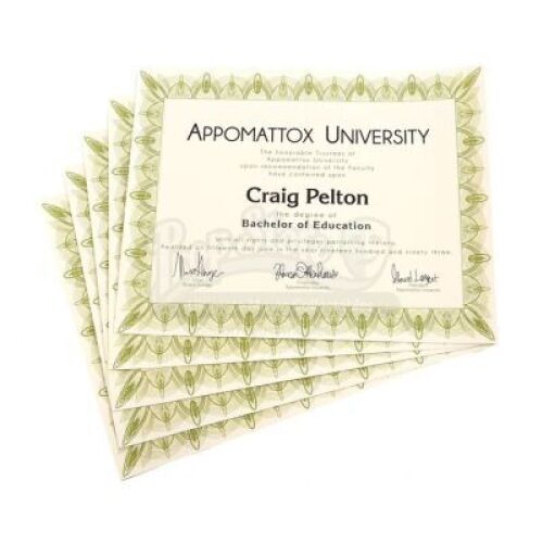 Lot # 138 - Various Episodes: Five Craig Pelton (as portrayed by Jim Rash) Bachelor Degrees