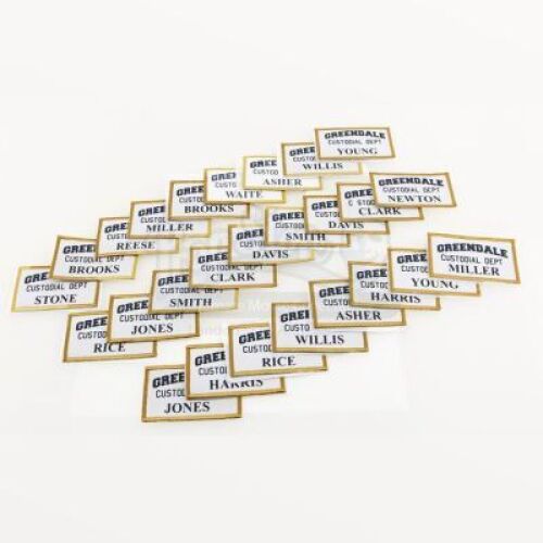 Lot # 167 - Various Episodes: Gold Custodial Department Patches
