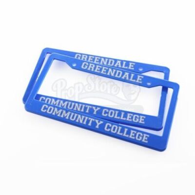 Lot # 197 - Various Episodes: Two Greendale Community College License Plate Frames