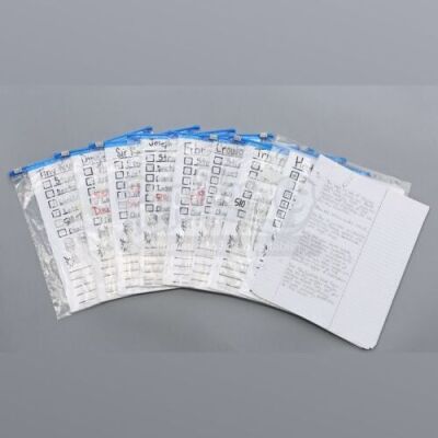 Lot # 201 - S5E10 - "Advanced Advanced Dungeons and Dragons": D&D Character Sheet and Note Extras