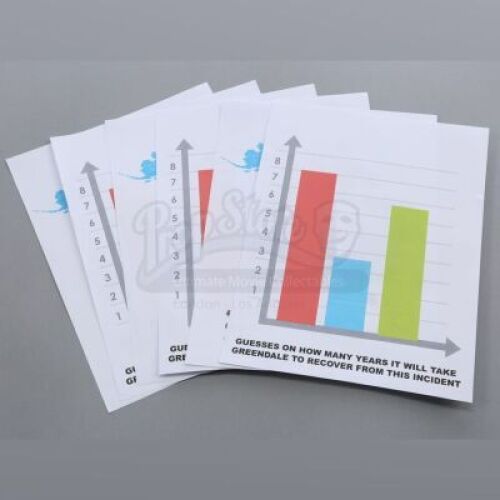 Lot # 221 - S6E03 - "Basic Crisis Room Decorum": Three Two-Piece Sets of Damage Control Sheets