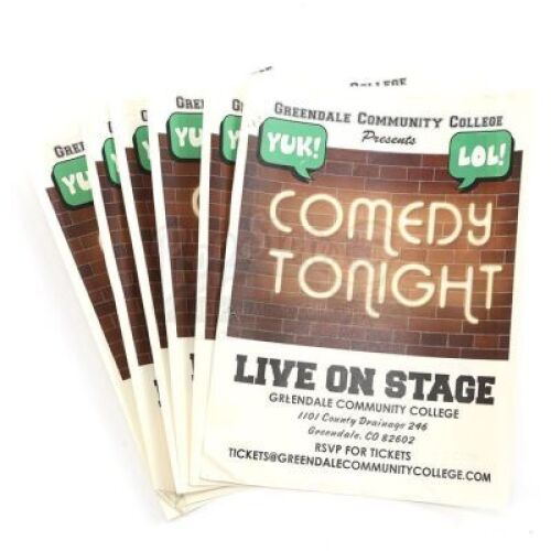 Lot # 227 - S6E06 - "Basic Email Security": Six GCC Comedy Show Flyers