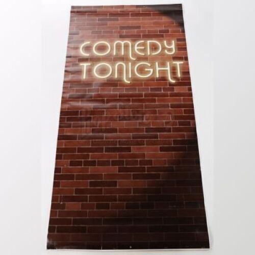 Lot # 252 - S6E06 - "Basic Email Security": "Comedy Tonight" Brick Background Poster