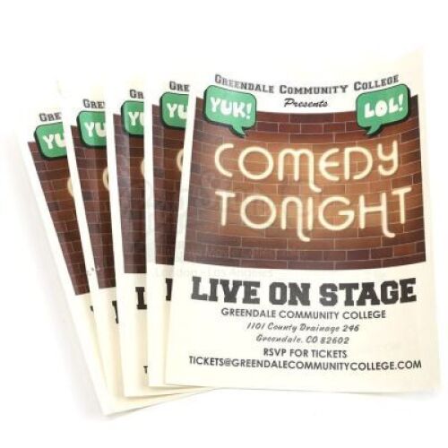 Lot # 256 - S6E06 - "Basic Email Security": Five GCC Comedy Show Flyers