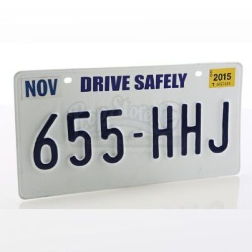 Lot # 264 - S6E07 - "Advanced Safety Features": License Plate