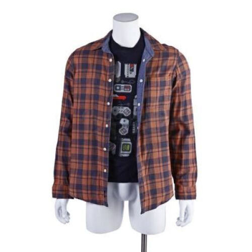 Lot # 284 - S6E10 - "Basic RV Repair and Palmistry": Abed Nadir's (as portrayed by Danny Pudi) Orange Flannel and Shirt