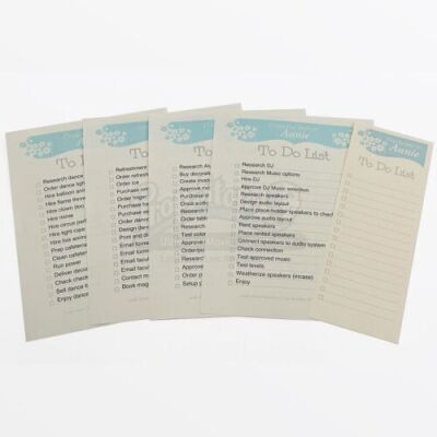Lot # 293 - S6E03 - "Basic Crisis Room Decorum": Set of Five Annie (as portrayed by Alison Brie) "To-Do Lists"