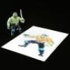 Lot # 584 - Unproduced Green Capt. Leonardo Star Trek Hardcopy With Copy Of Original Design Sheet