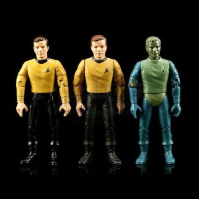 Lot # 547 - Hand-Painted Captain Kirk Hardcopy and Two First Shot Prototypes