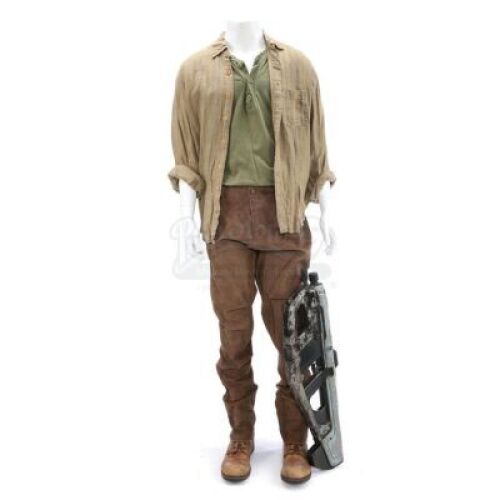 Lot # 76 - The Divergent Series: Insurgent (2015): Tobias "Four" Eaton's Amity Refugee Camp Costume with Gun