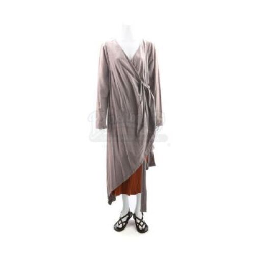 Lot # 100 - The Divergent Series: Insurgent (2015): Johanna Reyes' Amity Refugee Camp Dress, Skirt and Sandals