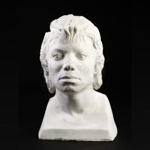 MICHAEL JACKSON: MOONWALKER (1988) - Michael Jackson Head Lifecast with Sculpted Hair