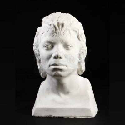 MICHAEL JACKSON: MOONWALKER (1988) - Michael Jackson Head Lifecast with Sculpted Hair