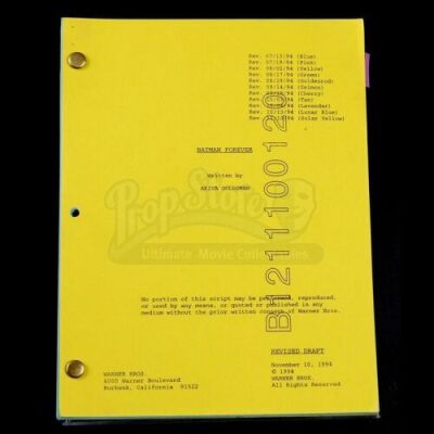 BATMAN FOREVER (1995) - Revised 11th Draft Script