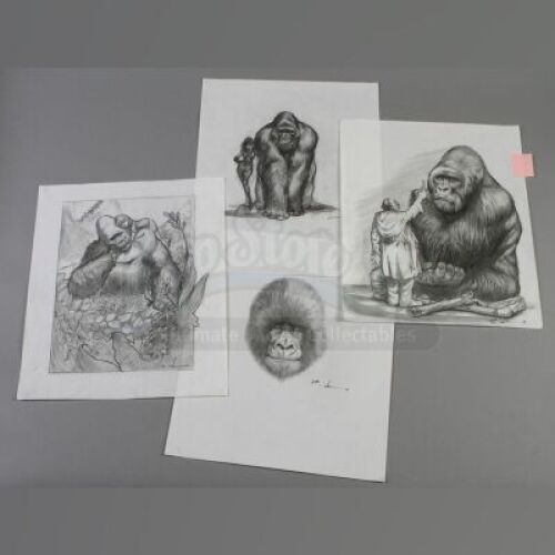 MIGHTY JOE YOUNG (1998) - Carlos Huante Hand-Drawn Mighty Joe Illustrations