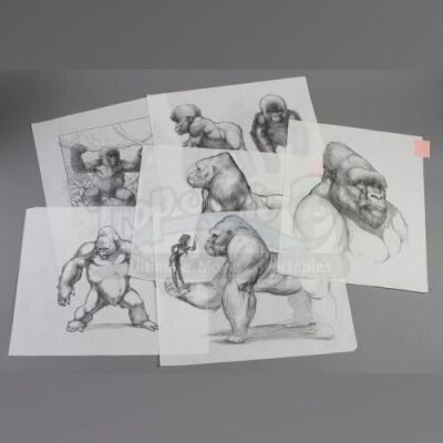 MIGHTY JOE YOUNG (1998) - Hand-Drawn Mighty Joe Illustrations