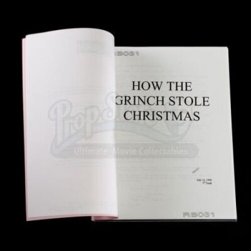 HOW THE GRINCH STOLE CHRISTMAS (2000) - Fifth Draft Shooting Script